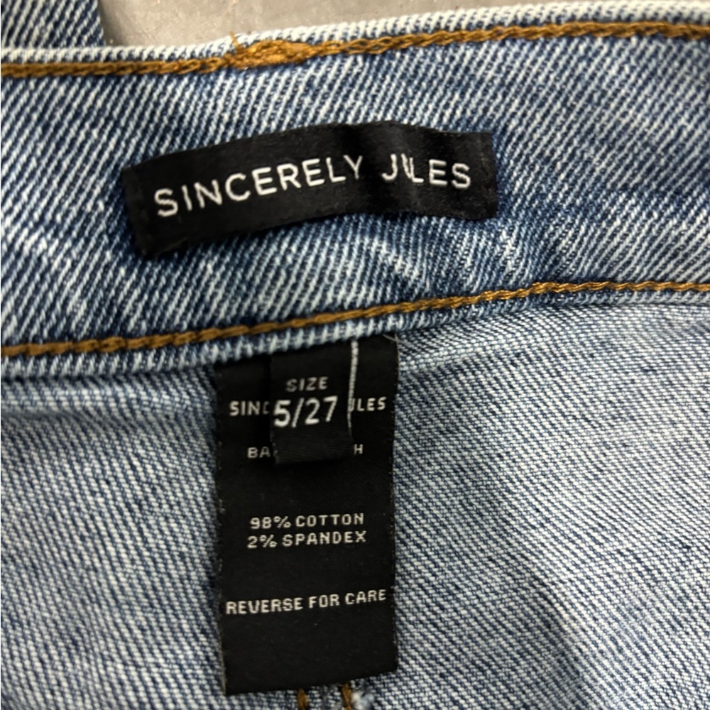 Sincerely Jules Light Blue Straight Jeans - Picture 4 of 4